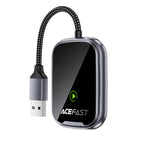 Acefast QC1 belaidis automobilio adapteris - pilka -- USB Adapters