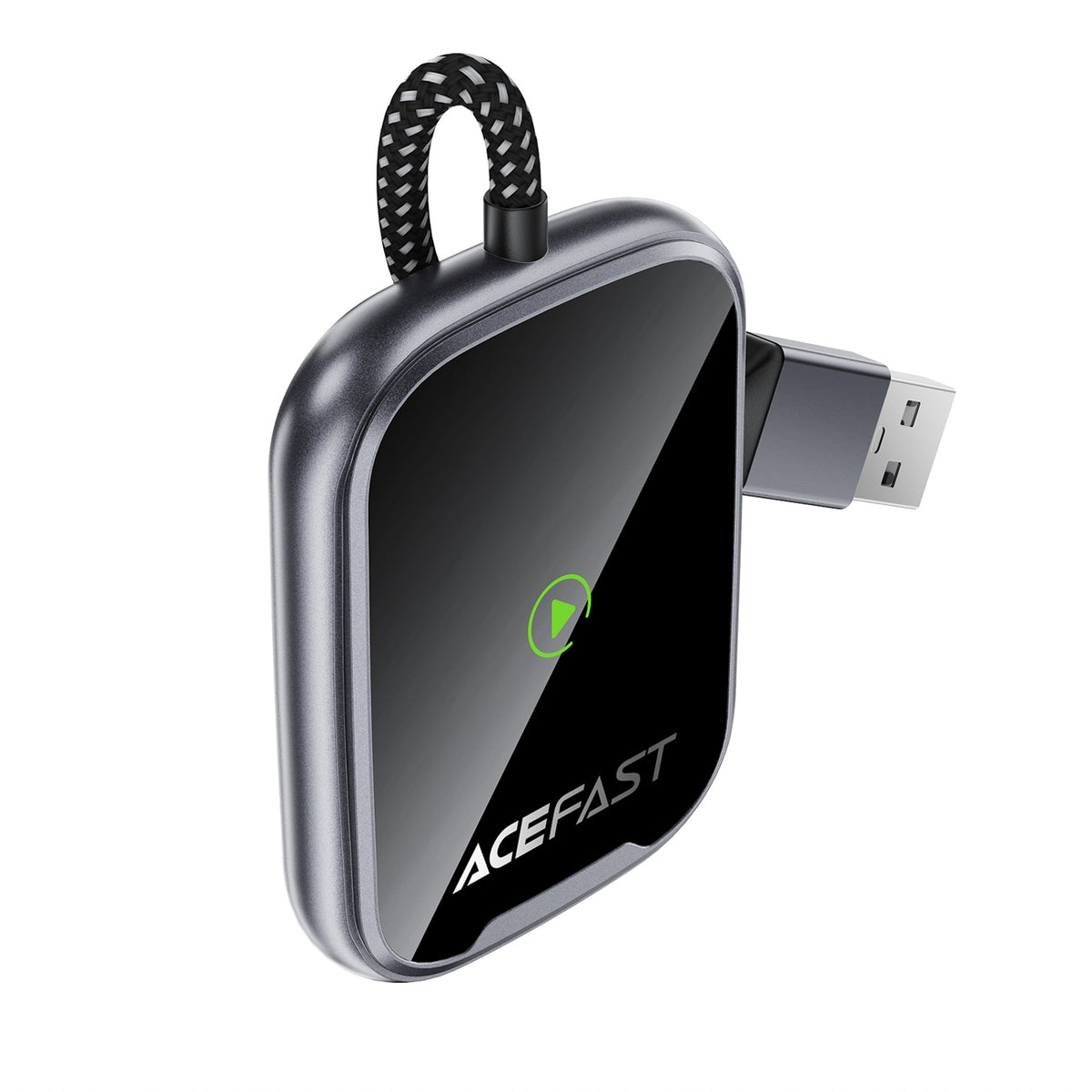 Acefast QC1 belaidis automobilio adapteris - pilka -- USB Adapters