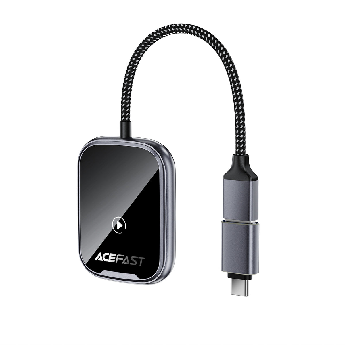 Acefast QC1 belaidis automobilio adapteris - pilka -- USB Adapters