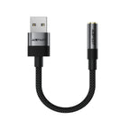 Acefast J13 USB-A į 3,5 mm mini jack adapteris - juodas -- Audio Adapters