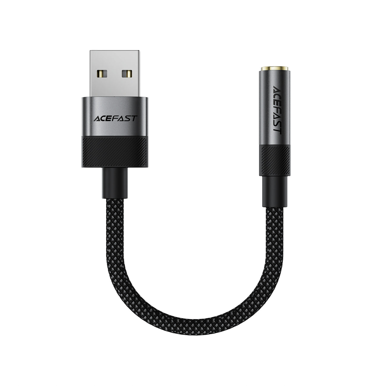 Acefast J13 USB-A į 3,5 mm mini jack adapteris - juodas -- Audio Adapters