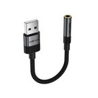 Acefast J13 USB-A į 3,5 mm mini jack adapteris - juodas -- Audio Adapters