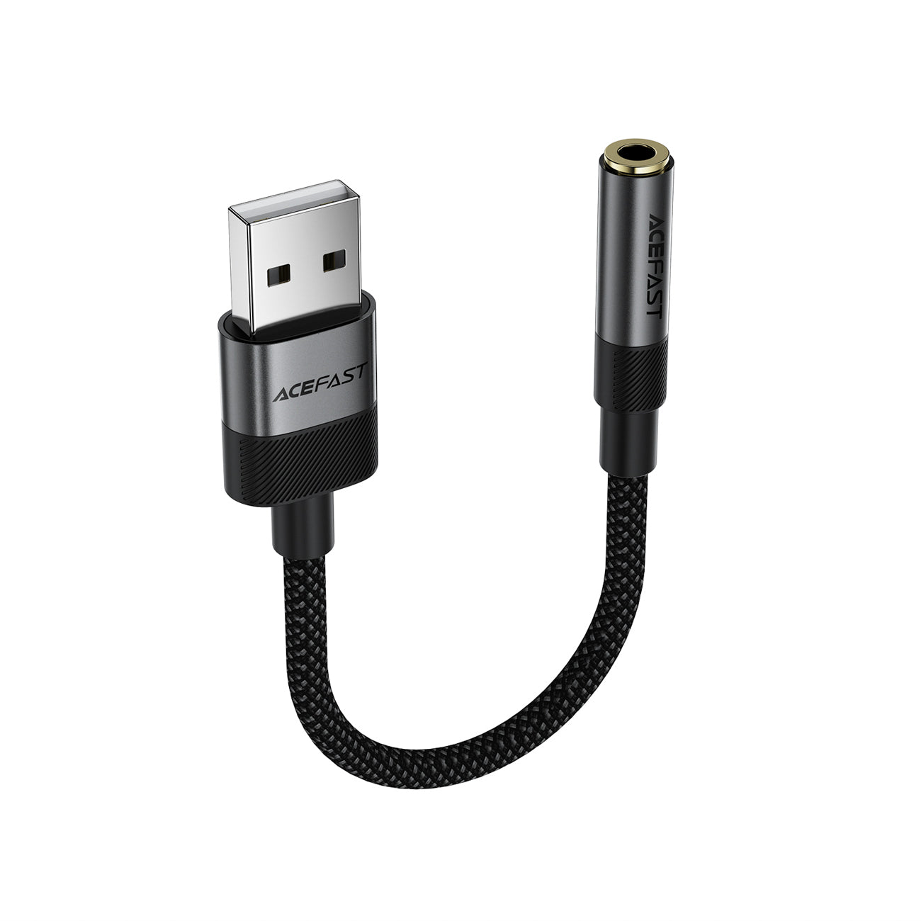 Acefast J13 USB-A į 3,5 mm mini jack adapteris - juodas -- Audio Adapters