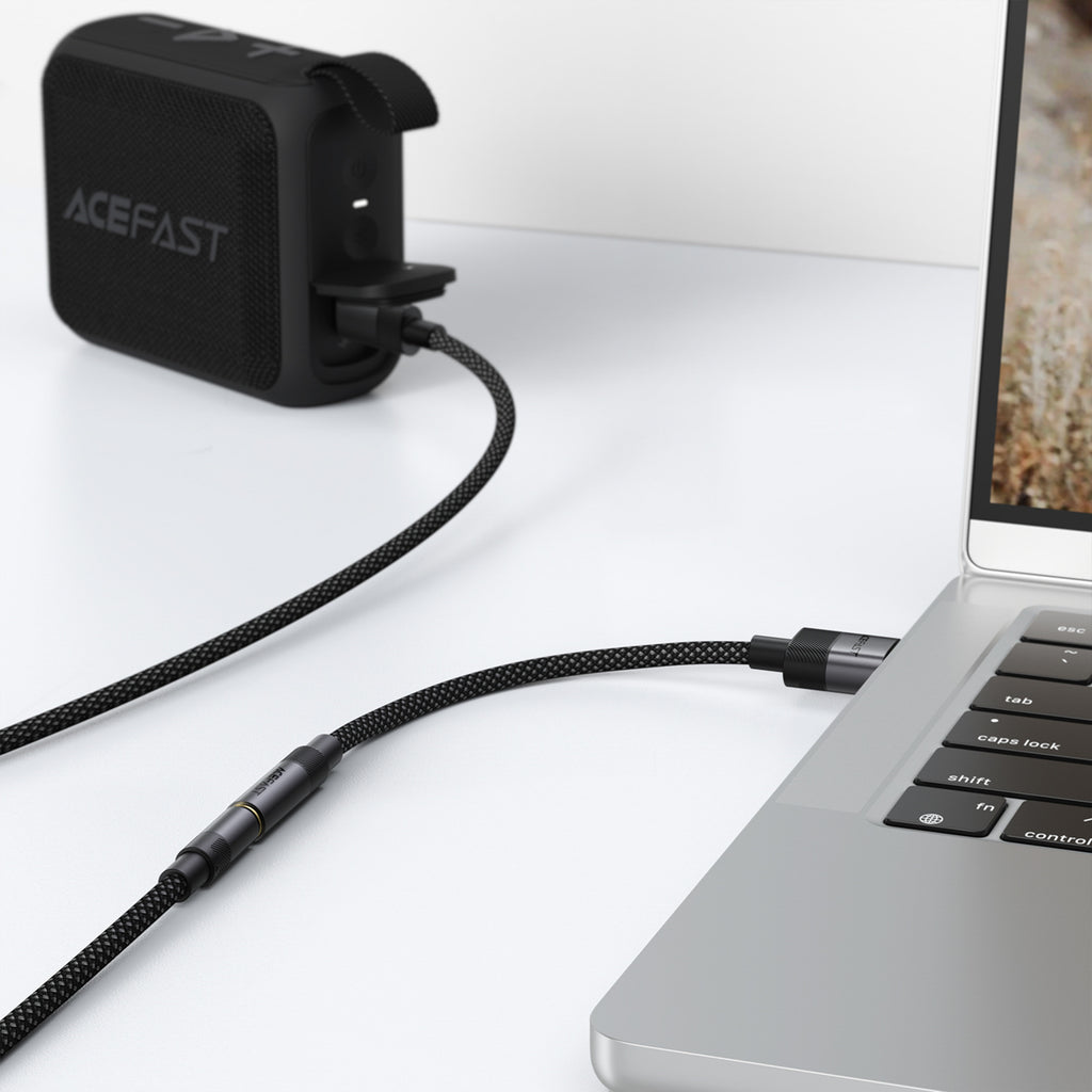 Acefast J13 USB-A į 3,5 mm mini jack adapteris - juodas -- Audio Adapters