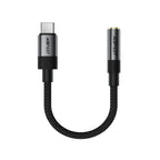 Acefast J12 USB-C į 3.5mm mini lizdą adapteris - juodas -- Audio Adapters