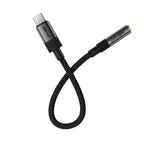 Acefast J12 USB-C į 3.5mm mini lizdą adapteris - juodas -- Audio Adapters