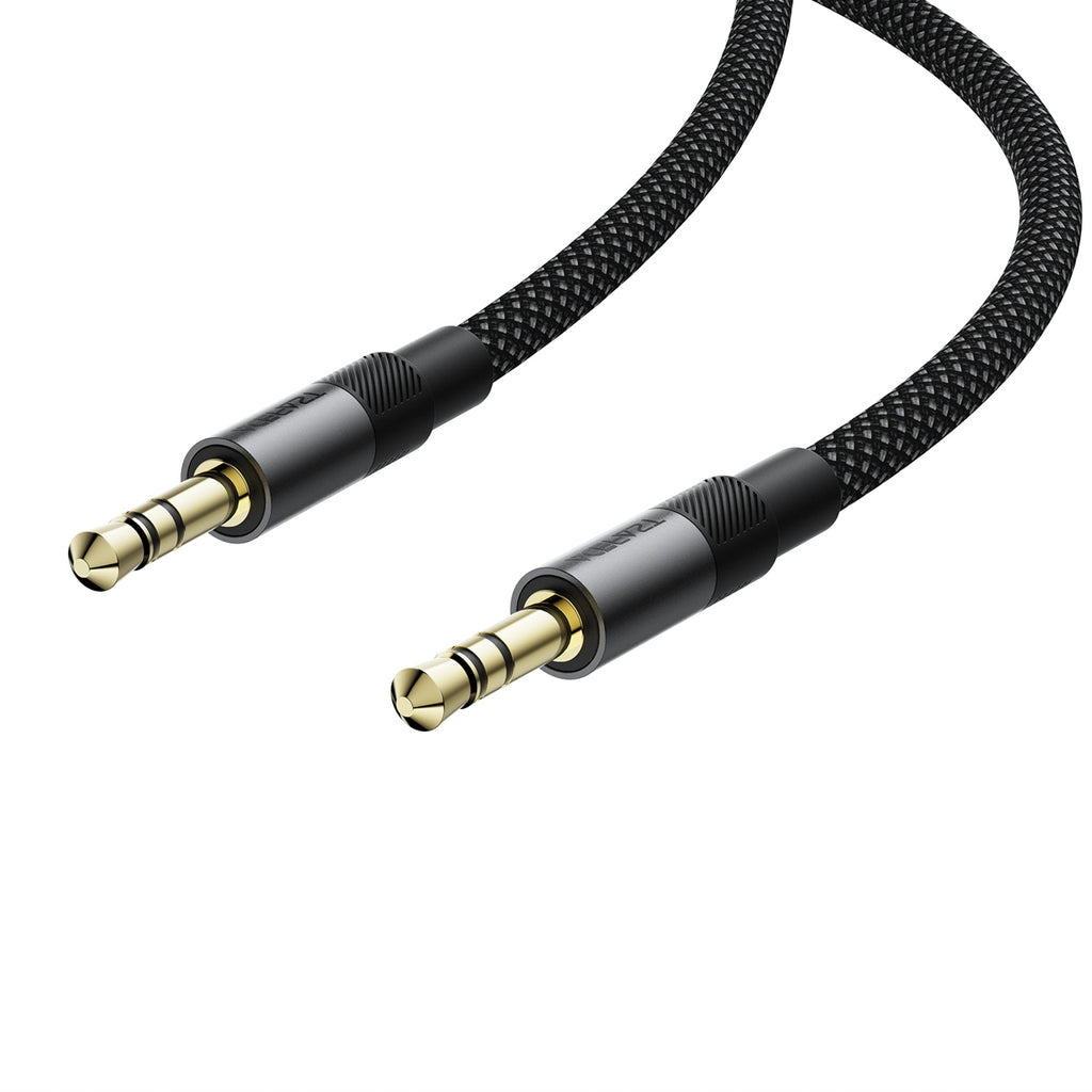 Acefast J10 AUX kabelis mini lizdas 3.5mm 1m - juodas -- Audio Cables