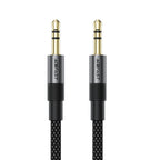 Acefast J10 AUX kabelis mini lizdas 3.5mm 1m - juodas -- Audio Cables