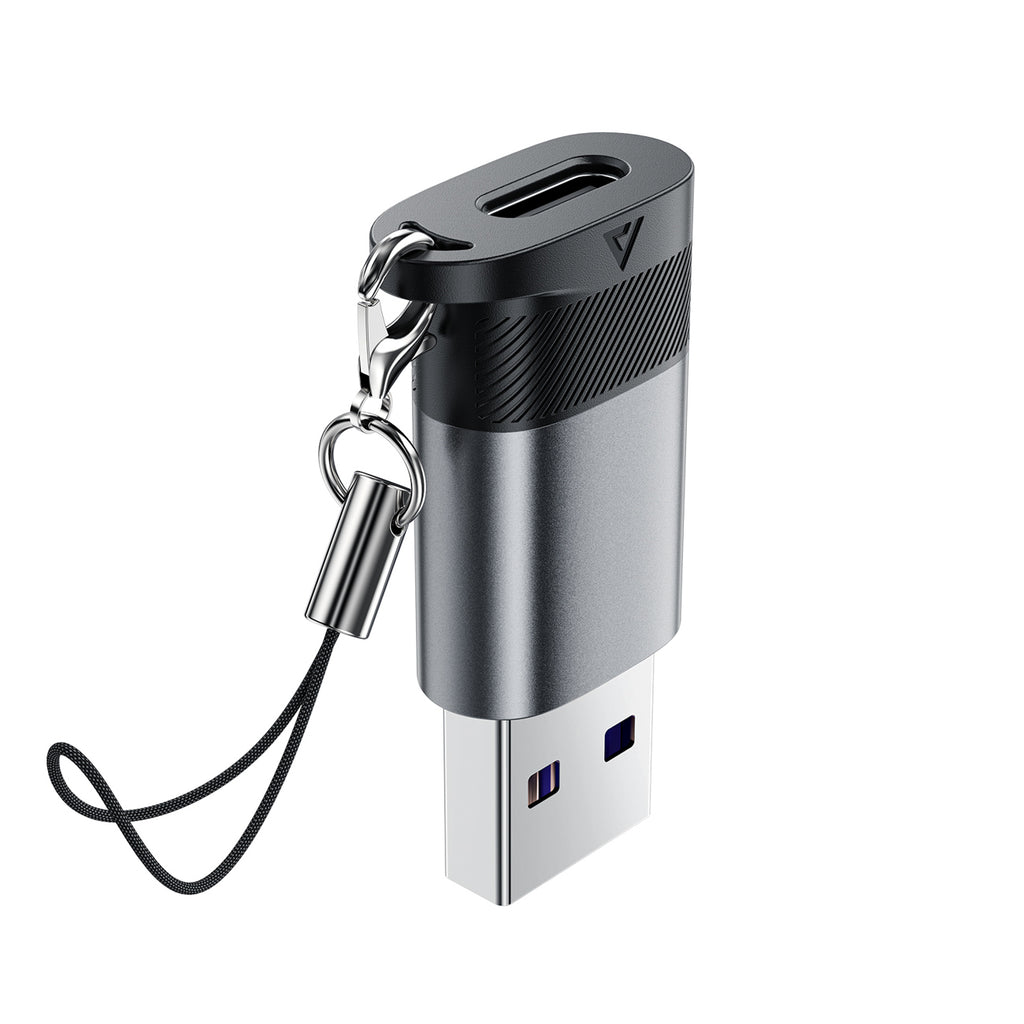 Acefast J8 USB-C - USB-A Adapteris - Pilka -- USB Adapters