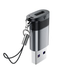 Acefast J8 USB-C - USB-A Adapteris - Pilka -- USB Adapters