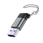 Acefast J8 USB-C - USB-A Adapteris - Pilka -- USB Adapters