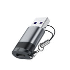 Acefast J8 USB-C - USB-A Adapteris - Pilka -- USB Adapters