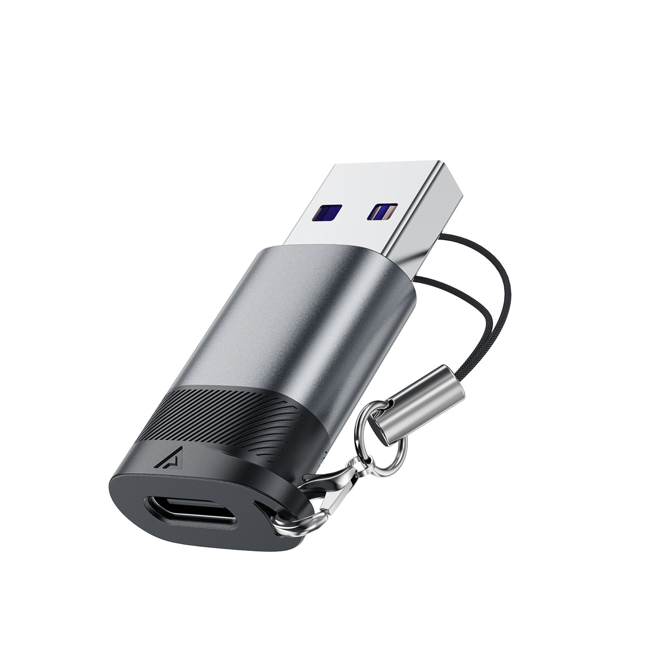 Acefast J8 USB-C - USB-A Adapteris - Pilka -- USB Adapters