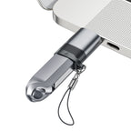 Acefast J8 USB-C - USB-A Adapteris - Pilka -- USB Adapters
