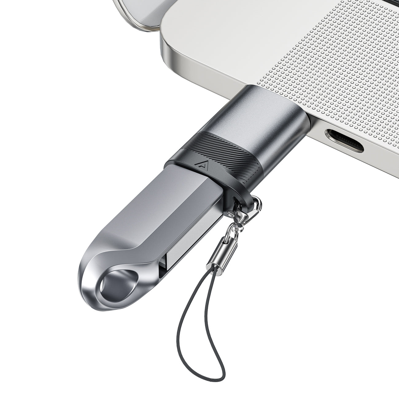 Acefast J8 USB-C - USB-A Adapteris - Pilka -- USB Adapters