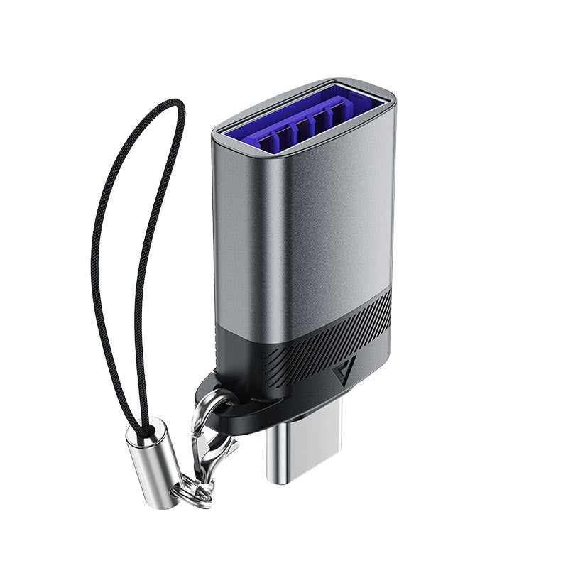 Acefast J7 USB-A - USB-C adapteris - pilka -- USB Adapters