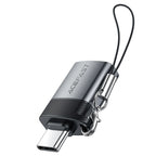 Acefast J7 USB-A - USB-C adapteris - pilka -- USB Adapters
