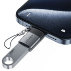 Acefast J7 USB-A - USB-C adapteris - pilka -- USB Adapters