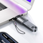 Acefast J7 USB-A - USB-C adapteris - pilka -- USB Adapters