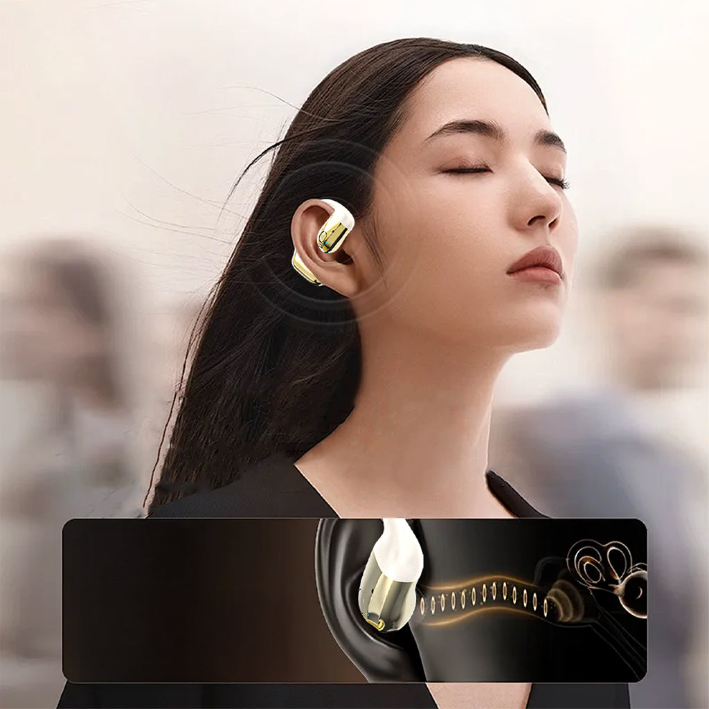 Dudao U4Pro Bluetooth universalios ausinės abiem ausims – smėlio ir auksinės spalvos