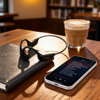 Dudao U22 Bluetooth 5.2 kaulinių laidymo ausinės su galvos juosta - juodos -- Headphones