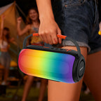 Dudao Y21 bevielė garsiakalbis su RGB apšvietimu Bluetooth 5.3 - juoda -- Bluetooth Speakers
