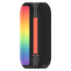Dudao Y21 bevielė garsiakalbis su RGB apšvietimu Bluetooth 5.3 - juoda -- Bluetooth Speakers