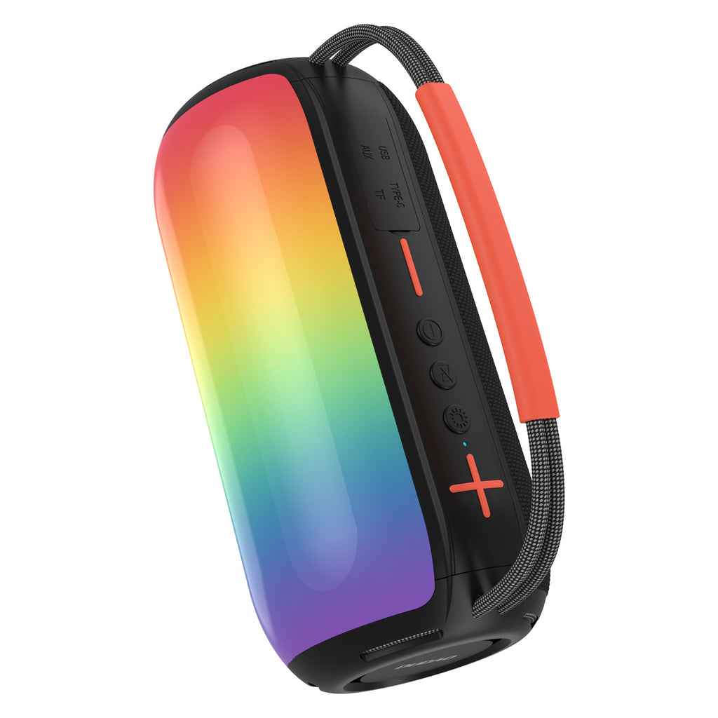 Dudao Y21 bevielė garsiakalbis su RGB apšvietimu Bluetooth 5.3 - juoda -- Bluetooth Speakers