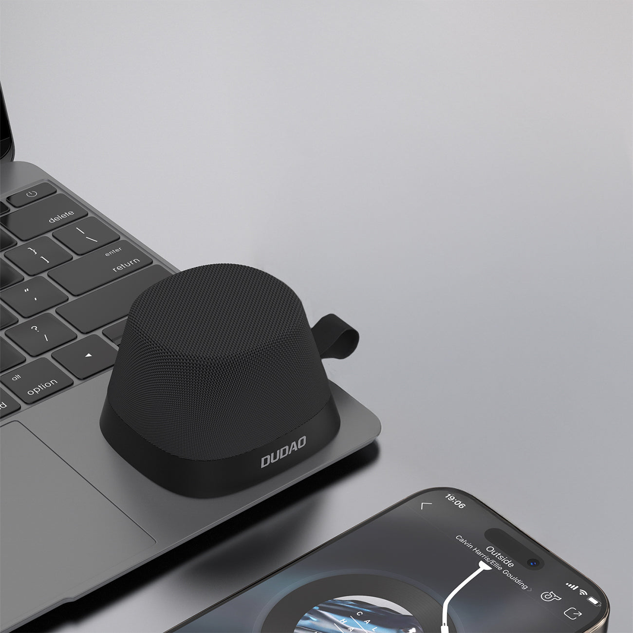 Dudao Y20 bevielė garsiakalbis su magnetine jungtimi Bluetooth 5.3 - juoda -- Bluetooth Speakers
