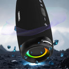Dudao Y21Pro bevielė garsiakalbis su RGB apšvietimu Bluetooth 5.3 - juoda -- Bluetooth Speakers