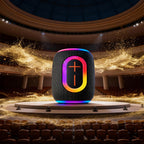 Dudao Y22 Bevielis garsiakalbis su RGB fono šviesa Bluetooth 5.3 - Juodas -- Bluetooth Speakers