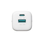 Joyroom JR-TG7 33W USB-A + USB-C Sieninis įkroviklis su 60W USB-C iki USB-C 1m kabeliu - baltas