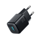 Joyroom JR-TG7 33W USB-A + USB-C sieninis įkroviklis su 30W USB-C - Lightning 1m laidas - juodas