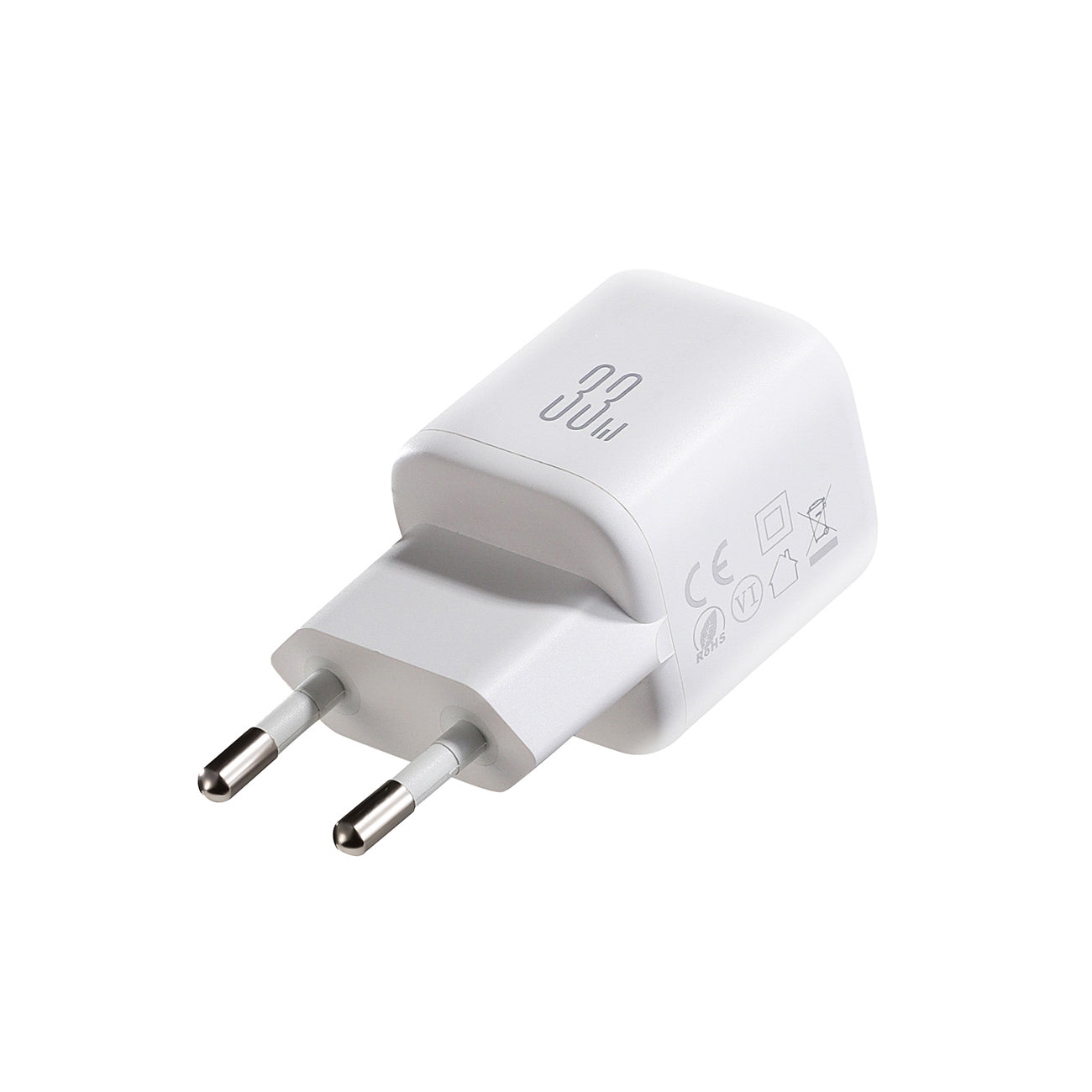 Joyroom JR-TG7 33W USB-A + USB-C Sieninis įkroviklis - baltas