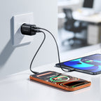 Joyroom JR-TG7 33W USB-A + USB-C Sieninis įkroviklis - juodas