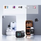 Joyroom JR-TG7 33W USB-A + USB-C Sieninis įkroviklis - juodas