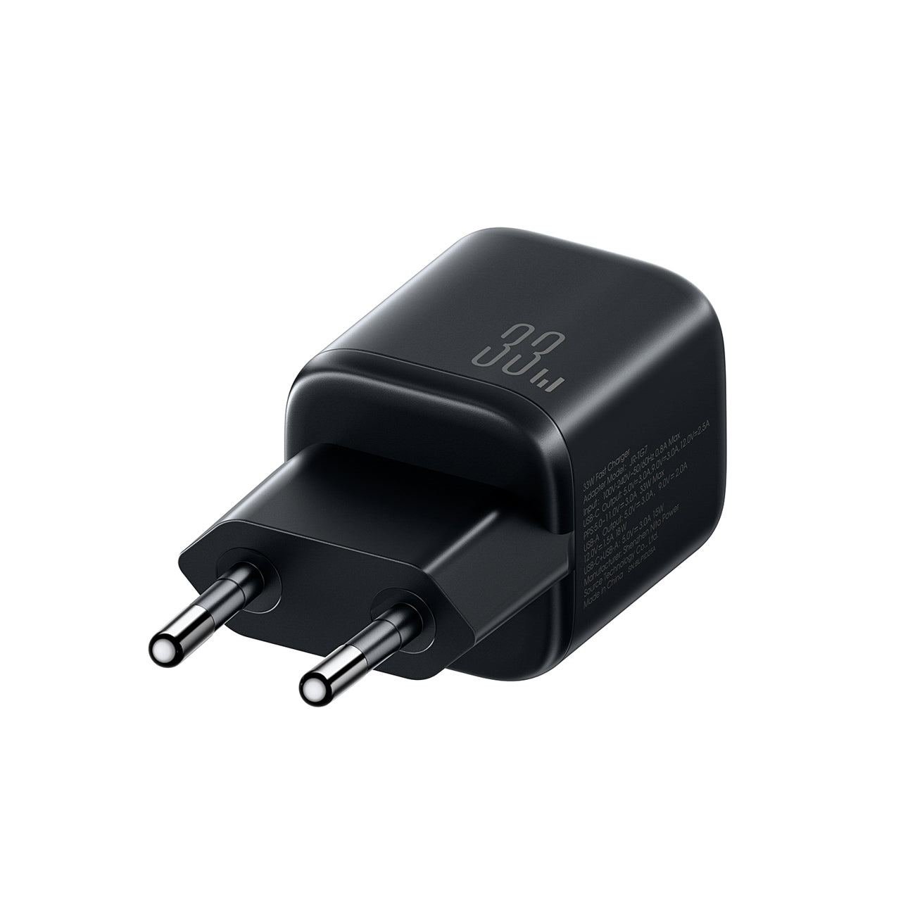 Joyroom JR-TG7 33W USB-A + USB-C Sieninis įkroviklis - juodas