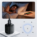 Joyroom JR-TG7 33W USB-A + USB-C Sieninis įkroviklis - juodas