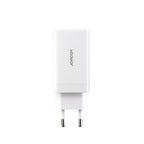 Joyroom JR-TG10 65W GaN 2x USB-C + USB-A sieninis įkroviklis su 100W USB-C - USB-C 1.2m laidu - baltas