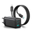 Joyroom JR-TG10 65W GaN 2x USB-C + USB-A sieninis įkroviklis su 100W USB-C - USB-C 1,2 m laidas - juodas