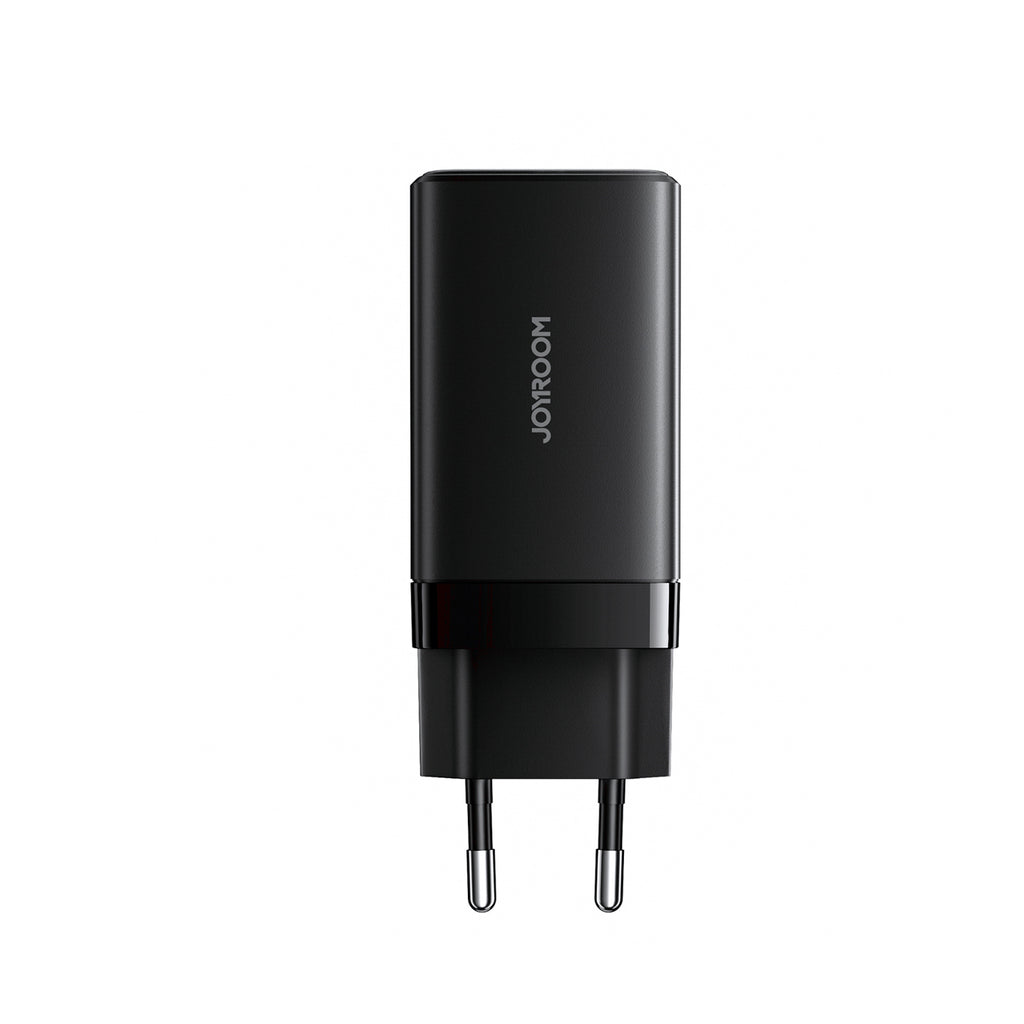 Joyroom JR-TG10 65W GaN 2x USB-C + USB-A sieninis įkroviklis su 100W USB-C - USB-C 1,2 m laidas - juodas