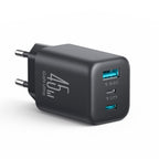 Joyroom JR-TO1 GaN 45 USB-C Lightning USB-A Sieninis įkroviklis - juodas