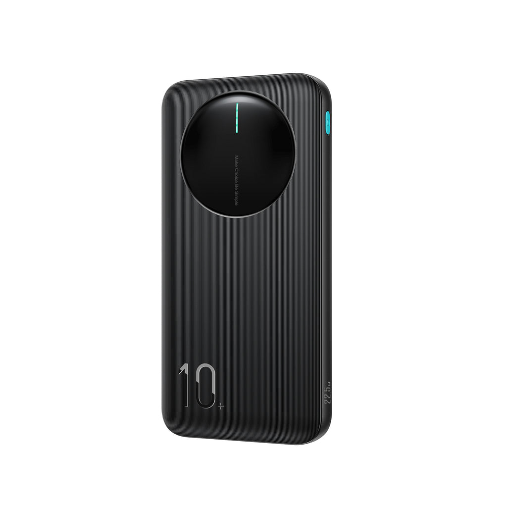 Joyroom JR-PBF12 Pro Powerbank 22.5W 10000mAh su skaitmeniniu ekranu 2x USB-A 1x USB-C - Juodas -- Powerbanks