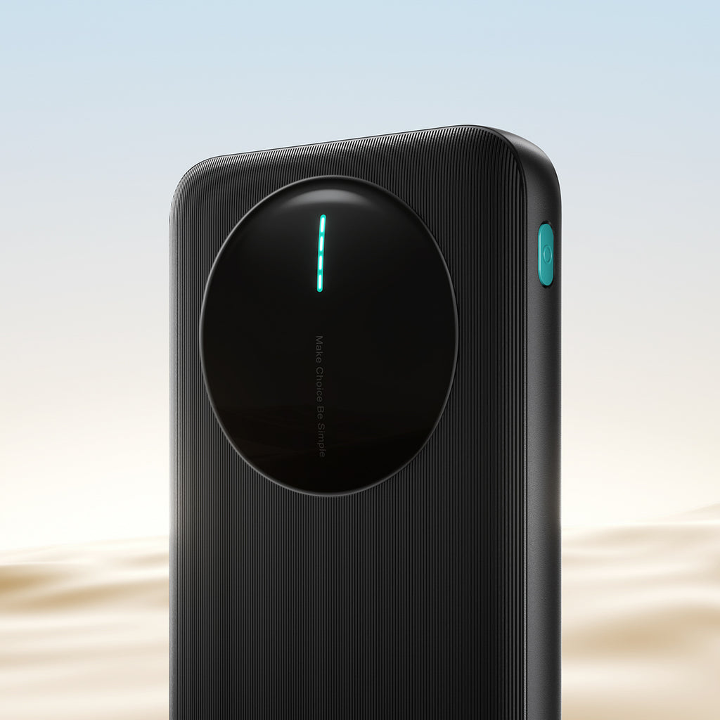 Joyroom JR-PBF12 Pro Powerbank 22.5W 10000mAh su skaitmeniniu ekranu 2x USB-A 1x USB-C - Juodas -- Powerbanks