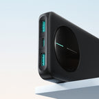 Joyroom JR-PBF12 Pro Powerbank 22.5W 10000mAh su skaitmeniniu ekranu 2x USB-A 1x USB-C - Juodas -- Powerbanks