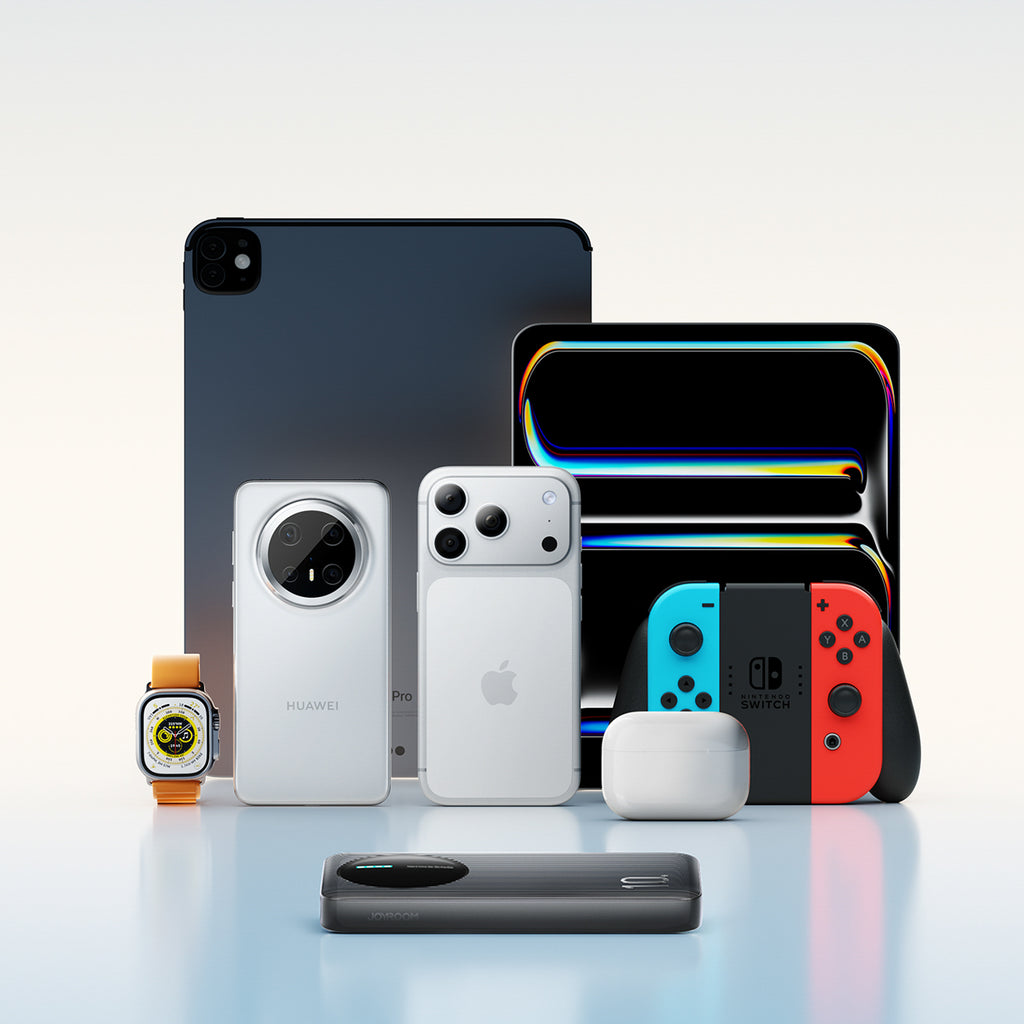 Joyroom JR-PBF12 Pro Powerbank 22.5W 10000mAh su skaitmeniniu ekranu 2x USB-A 1x USB-C - Juodas -- Powerbanks