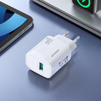 Joyroom JR-TF4 18W USB-A Sieninis įkroviklis – baltas