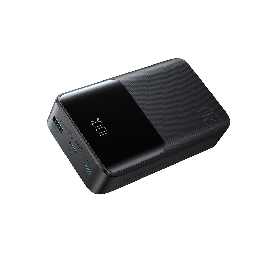 Joyroom JR-QP192 Star Series Mini išorinė baterija 20000mAh 22.5W su skaitmeniniu ekranu - juoda