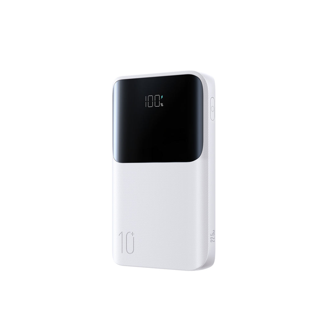 Joyroom JR-QP191 Star Series Mini išorinė baterija 10000mAh 22.5W su skaitmeniniu ekranu - balta