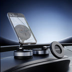 Dudao F24PRO su MagSafe suderinamas automobilinis laikiklis su siurbtuku priekiniam stiklui arba prietaisų skydeliui, juodas